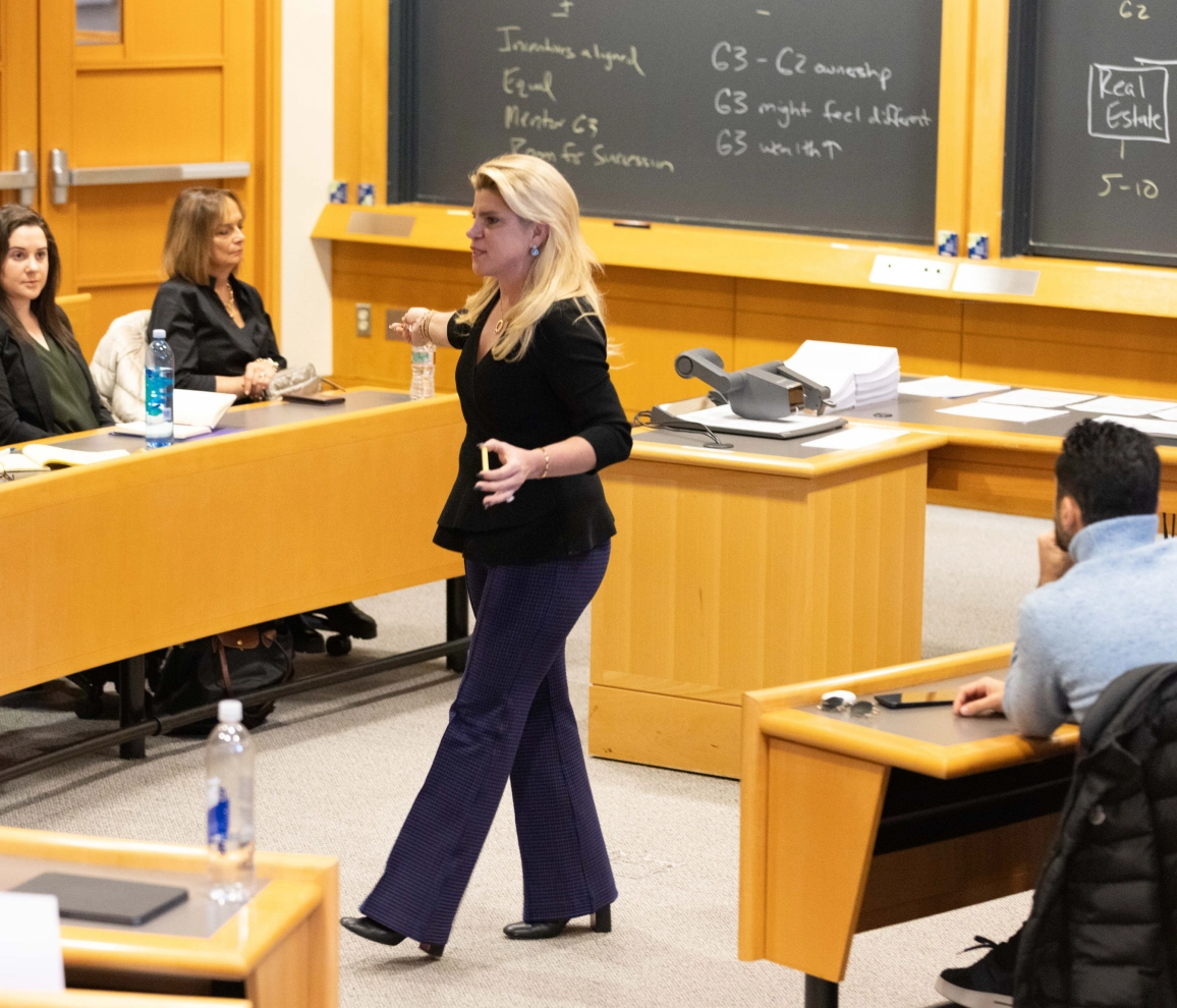 Christina Wing teaching at Harvard Business School